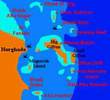 Dive Site Map - Hurghada, Egypt