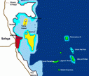 Dive Site Map of Safaga, Egypt