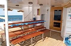 Dive Deck on M/Y Discovery Liveaboard Diving Motor Yacht in Marsa Alam Egypt