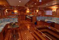 Interior of M/Y Golden Dolphin Liveaboard Diving Motor Yacht in Marsa Alam Egypt