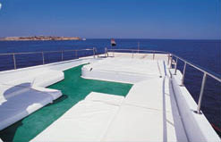 Upper Deck on M/Y Juliet Liveaboad Diving Motor Yacht in Sharm el Sheikh Egypt