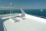 Sun Deck on Spirit of Folk Liveaboard Diving Motor Yacht in Marsa Alam Egypt