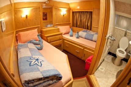 Double Cabin on Sea Queen I Liveaboard Diving Motor Yacht in Sharm el Sheikh Egypt